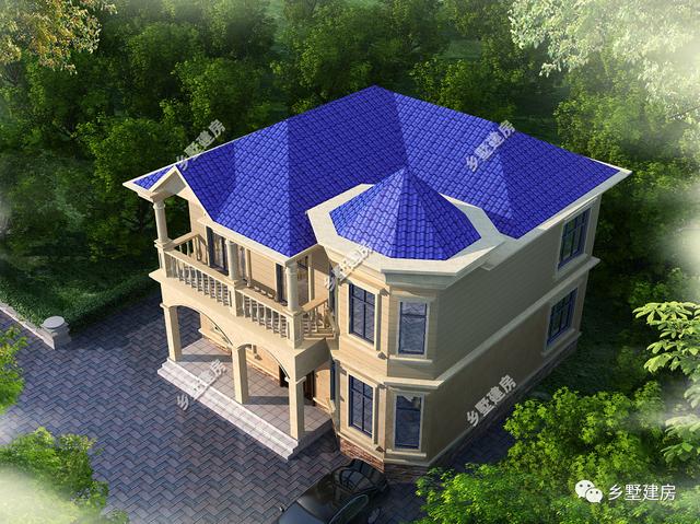 10.5X10.6的農(nóng)村二層別墅設(shè)計圖，外觀俊俏，非常適合農(nóng)村！