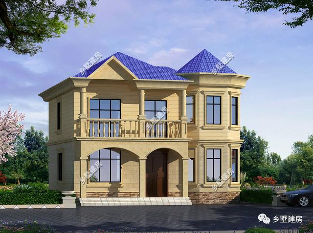 10.5X10.6的農(nóng)村二層別墅設(shè)計圖，外觀俊俏，非常適合農(nóng)村！