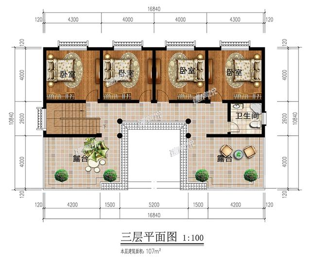 中式別墅設(shè)計(jì)圖，能住4代人，建一棟肯定碾壓全村房子