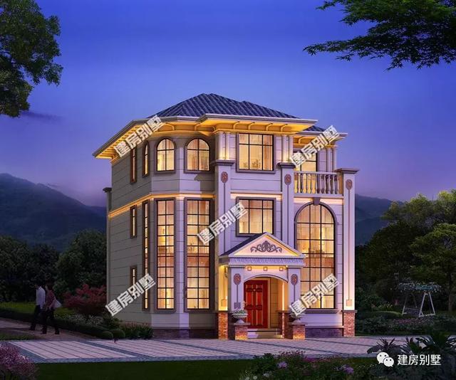 3棟建在浙江農(nóng)村的別墅設(shè)計(jì)圖，第二棟帶地下室，很豪華