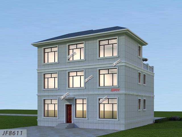 126平獨棟豪宅設(shè)計圖，35萬建成村里一枝花，圖紙快快收藏好