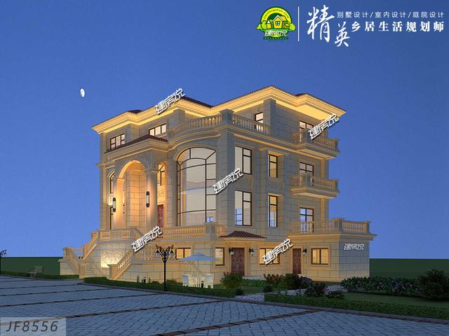 豪華別墅設(shè)計(jì)圖，江西土豪怒砸一百萬蓋別墅，可別被福建人給比了下去