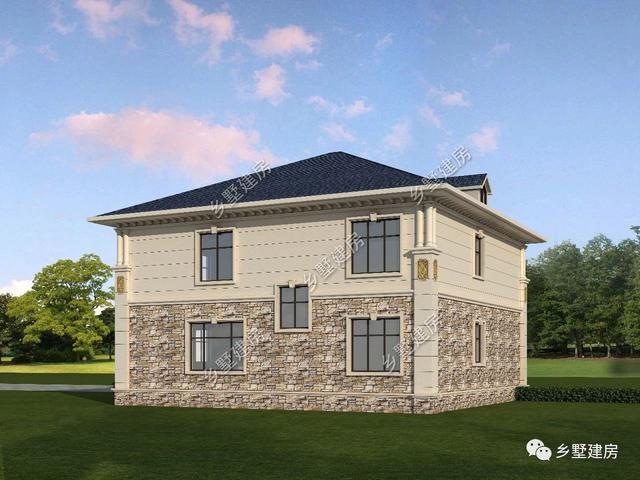 二層自建房屋設(shè)計圖，回鄉(xiāng)蓋一棟養(yǎng)老別墅，占地不大省錢又舒心