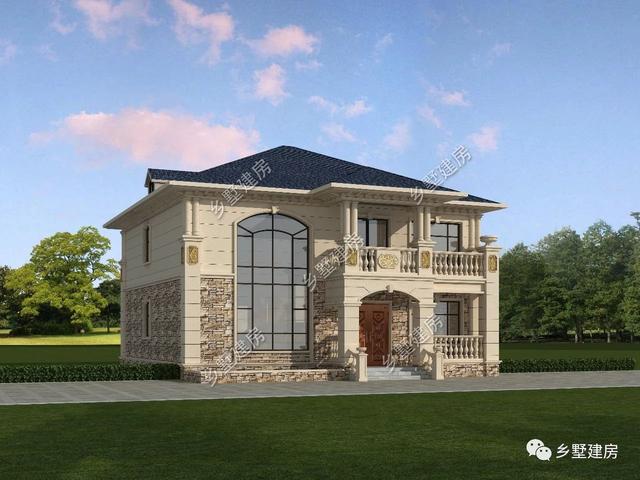 二層自建房屋設(shè)計圖，回鄉(xiāng)蓋一棟養(yǎng)老別墅，占地不大省錢又舒心