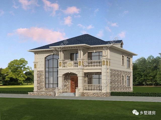 二層自建房屋設(shè)計圖，回鄉(xiāng)蓋一棟養(yǎng)老別墅，占地不大省錢又舒心