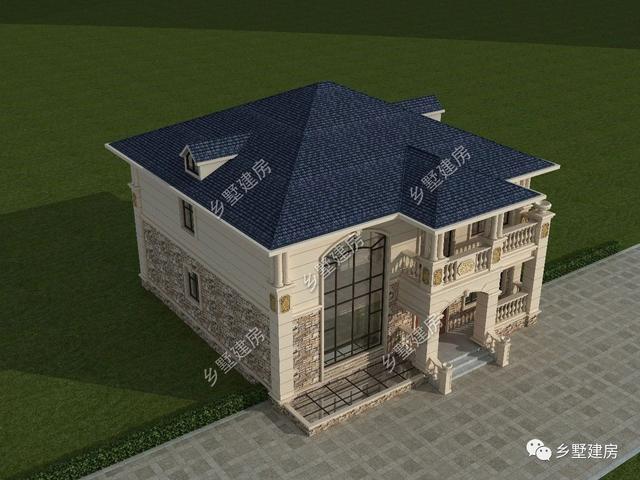 二層自建房屋設(shè)計圖，回鄉(xiāng)蓋一棟養(yǎng)老別墅，占地不大省錢又舒心