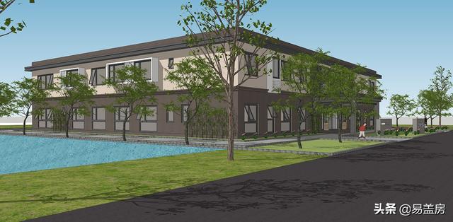 田園主題酒店設(shè)計圖紙，兩層蓋出5層的豐富功能