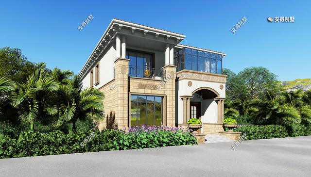 占地120㎡的2層歐式別墅設(shè)計(jì)圖，小戶型大功能的好房子，農(nóng)村自建首選！