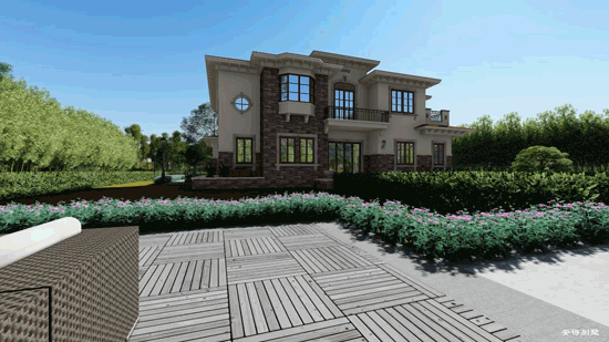 一棟氣派的2層歐式別墅設計圖，居住舒適外觀驚艷，眾人夸贊！