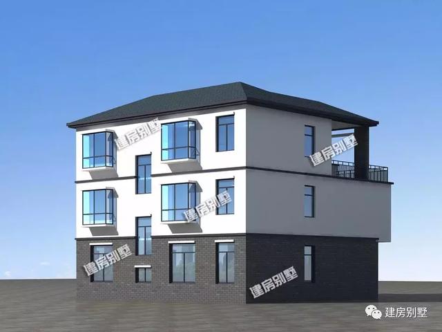 新中式風(fēng)格農(nóng)村別墅設(shè)計(jì)圖，12×10.8米配健身房和車庫