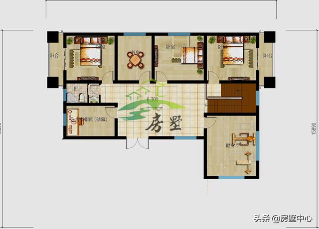 美觀別墅設(shè)計圖，堂屋的設(shè)計非常符合南方的習(xí)俗，外觀豪華大氣