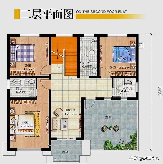 兩套占地120平的精致別墅設(shè)計(jì)圖，滿足所有地方對宅基地的限制