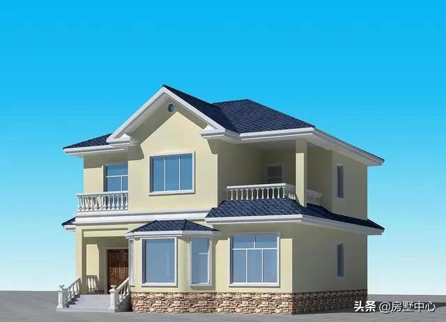 二層別墅設(shè)計(jì)圖，柴火房和車庫都有的歐式別墅，這才是農(nóng)村該有的樣子