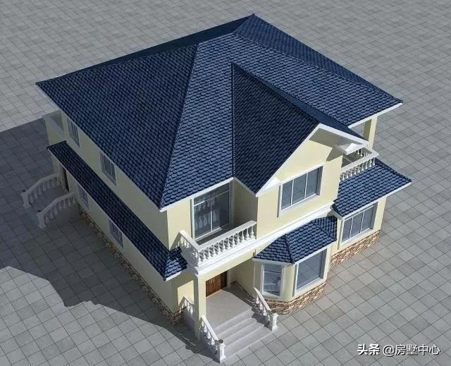 二層別墅設(shè)計(jì)圖，柴火房和車庫都有的歐式別墅，這才是農(nóng)村該有的樣子