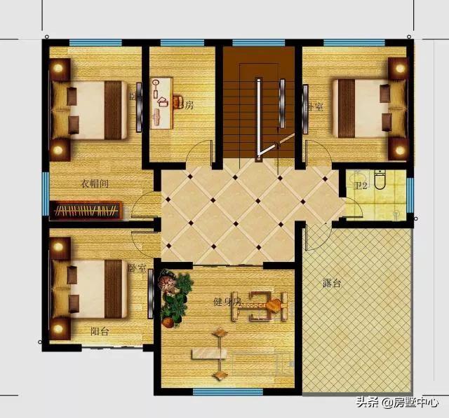 二層別墅設(shè)計(jì)圖，柴火房和車庫都有的歐式別墅，這才是農(nóng)村該有的樣子