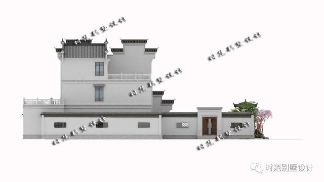 13x16米前庭后院三層中式別墅設(shè)計(jì)圖，挑空客廳，6室4廳完美農(nóng)村生活