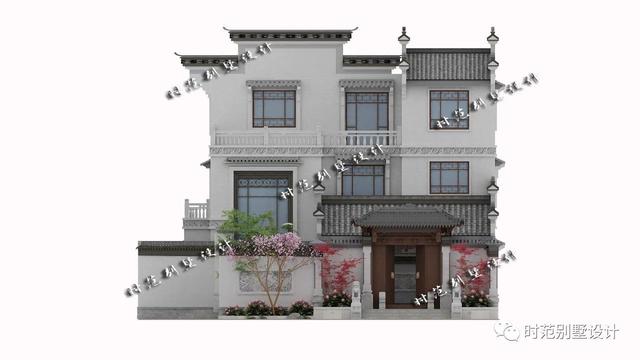 13x16米前庭后院三層中式別墅設(shè)計(jì)圖，挑空客廳，6室4廳完美農(nóng)村生活