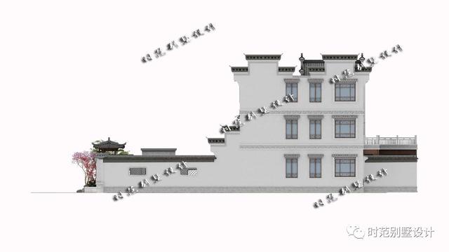13x16米前庭后院三層中式別墅設(shè)計(jì)圖，挑空客廳，6室4廳完美農(nóng)村生活