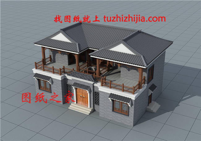 15×10米農(nóng)村二層四合院自建房戶型圖，占地面積僅150平米