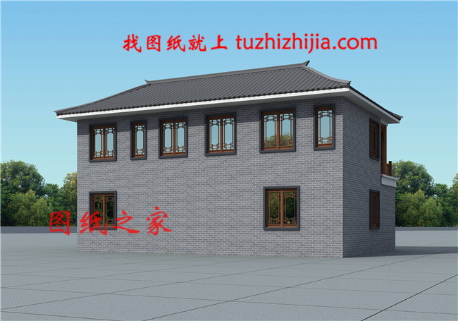 15×10米農(nóng)村二層四合院自建房戶型圖，占地面積僅150平米