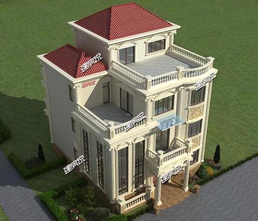 豪華別墅設(shè)計圖，福建富豪風(fēng)光回鄉(xiāng)蓋百萬豪宅，成村里獨一棟，從此低調(diào)不起來