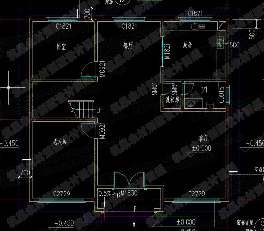 25萬內(nèi)二層小別墅設(shè)計(jì)施工圖，一款設(shè)計(jì)3家曬房！