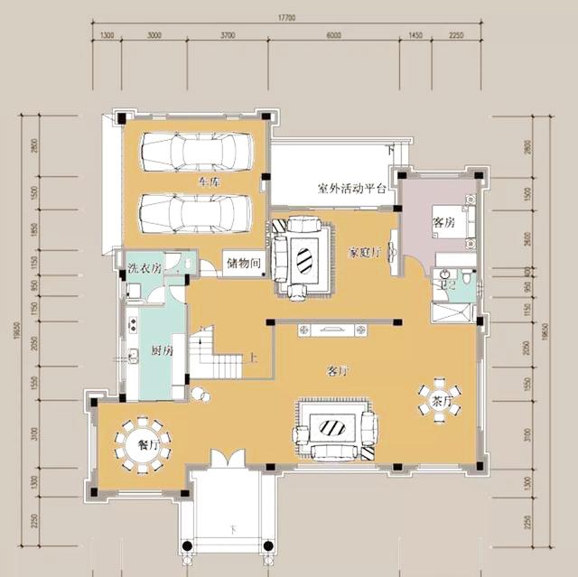 50萬18×20米豪華款三層帶挑空客廳農(nóng)村別墅設(shè)計(jì)圖推薦