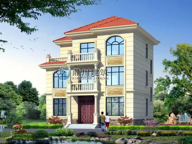 10×9米農(nóng)村三層別墅設(shè)計圖，30萬建5室4廳2書房帶大露臺和堂屋，心動嗎