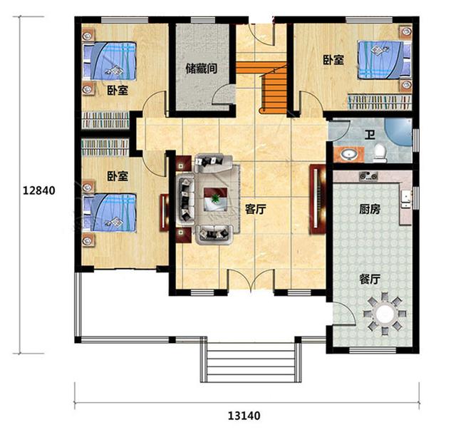 農(nóng)村自建房設(shè)計圖紙，用一層的價格蓋出二層樓，省時省力省錢