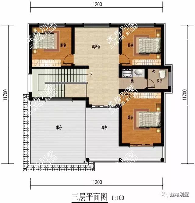 面寬11米多的農(nóng)村自建房設(shè)計(jì)圖，都有復(fù)式客廳，內(nèi)外都大氣