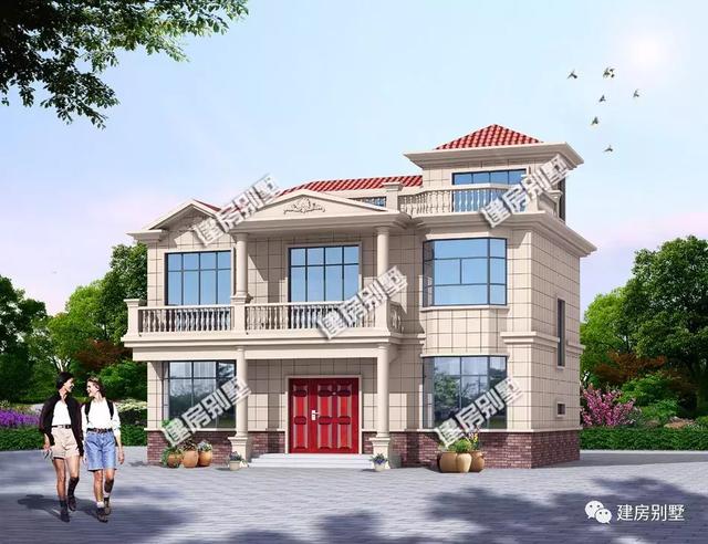 開間14-15米的兩層自建房設(shè)計圖，北方和南方農(nóng)村都能建