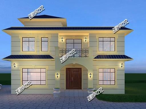 二層農(nóng)村別墅設(shè)計圖，35萬真正的美觀實用，不比城里百萬豪宅差