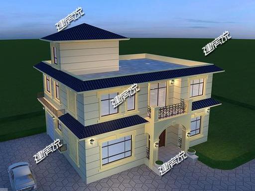 二層農(nóng)村別墅設(shè)計圖，35萬真正的美觀實用，不比城里百萬豪宅差