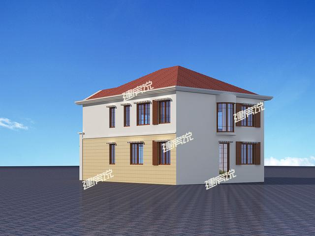 2層小洋樓設(shè)計圖，20萬建建成村里一枝花，圖紙快快收藏好了