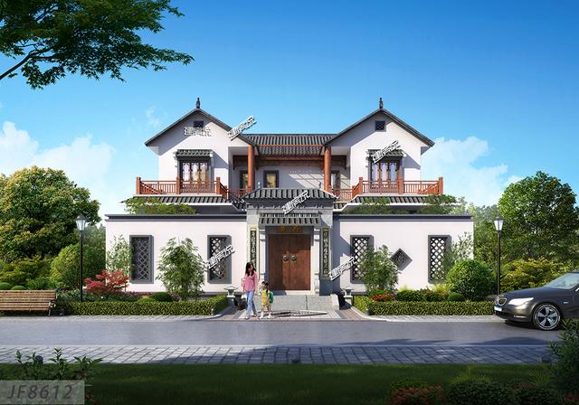 北京帶地下室的四合院別墅設(shè)計(jì)圖，外觀大氣豪華。