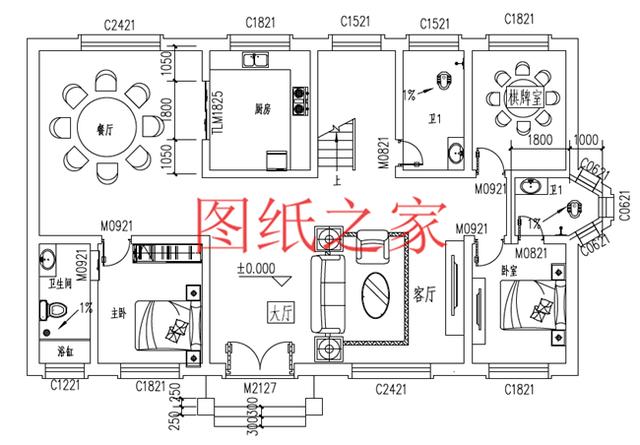 二層別墅設(shè)計(jì)設(shè)計(jì)圖推薦，主體造價(jià)30萬，全家人都能住下！
