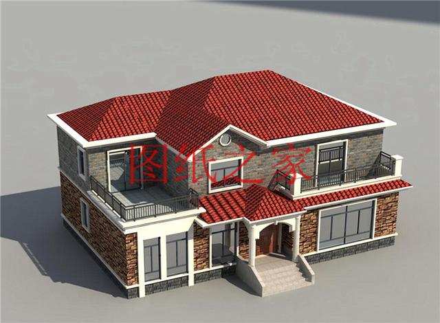 二層別墅設(shè)計(jì)設(shè)計(jì)圖推薦，主體造價(jià)30萬，全家人都能住下！