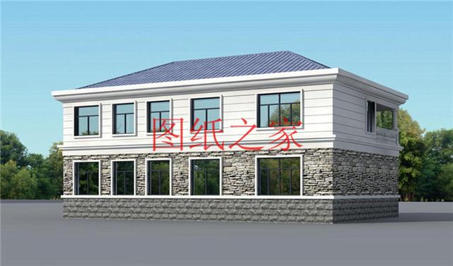 二層別墅設(shè)計(jì)設(shè)計(jì)圖推薦，主體造價(jià)30萬，全家人都能住下！