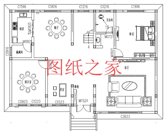 二層別墅設(shè)計(jì)設(shè)計(jì)圖推薦，主體造價(jià)30萬，全家人都能住下！