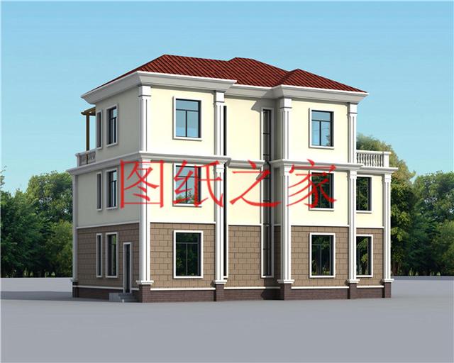 5套開間18米的三層別墅設計圖，寬敞明亮、利落大氣，非常實用！