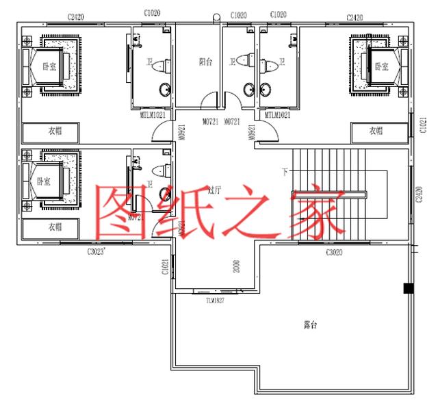 5套開間18米的三層別墅設計圖，寬敞明亮、利落大氣，非常實用！