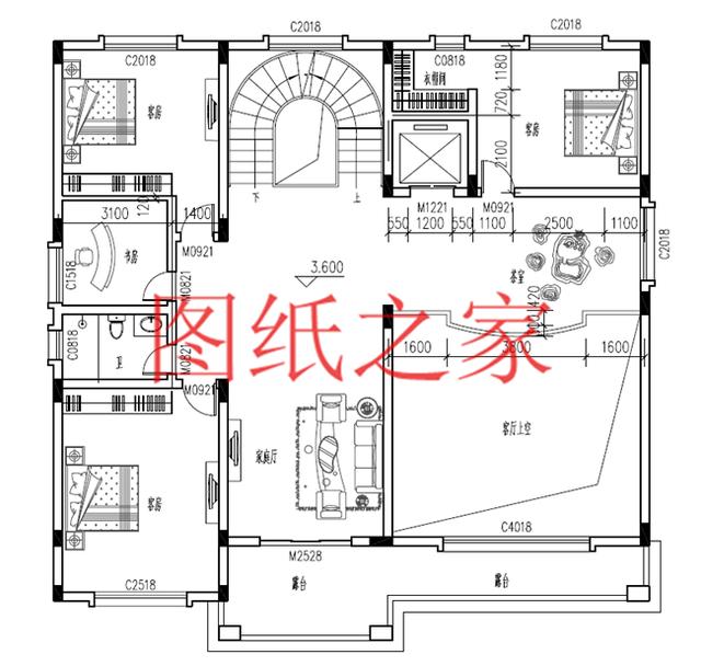 5套開間18米的三層別墅設計圖，寬敞明亮、利落大氣，非常實用！