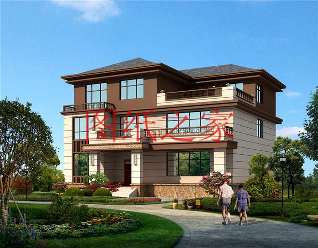 5套開間18米的三層別墅設計圖，寬敞明亮、利落大氣，非常實用！