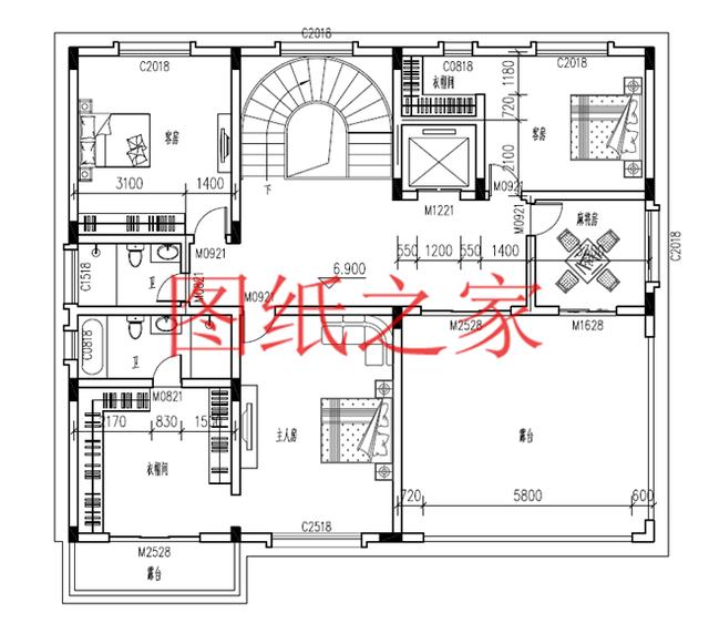 5套開間18米的三層別墅設計圖，寬敞明亮、利落大氣，非常實用！