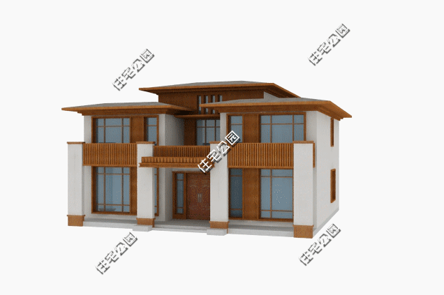 新中式別墅設(shè)計圖，父子攜手建農(nóng)村養(yǎng)老房，每人出資30萬，有個堂屋就是美滋滋