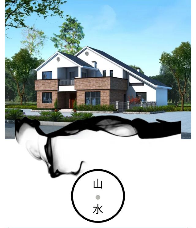 新中式別墅設(shè)計(jì)圖，青山四合，流水蜿蜒 帶你徜徉山水之間