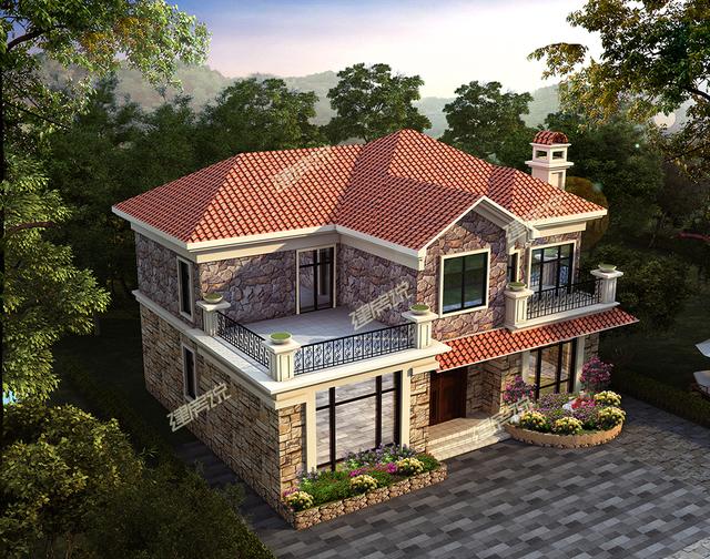火爆農(nóng)村花園小洋樓設計圖推薦，20棟建成實景，開春就建