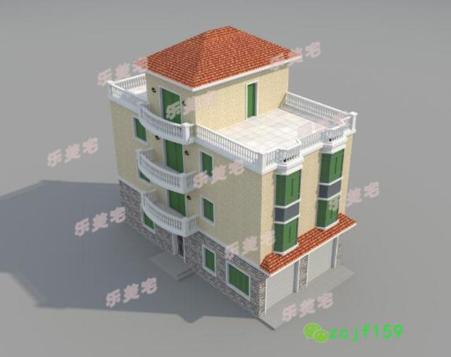 四層臨街商鋪設(shè)計圖，8x15.5米商住兩用！