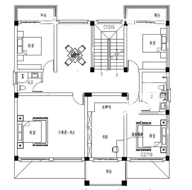 2024年新款農(nóng)村新中式別墅設(shè)計(jì)效果圖，徽系設(shè)計(jì)