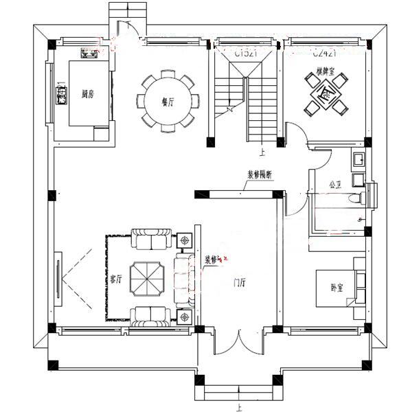 2024年新款農(nóng)村新中式別墅設(shè)計(jì)效果圖，徽系設(shè)計(jì)